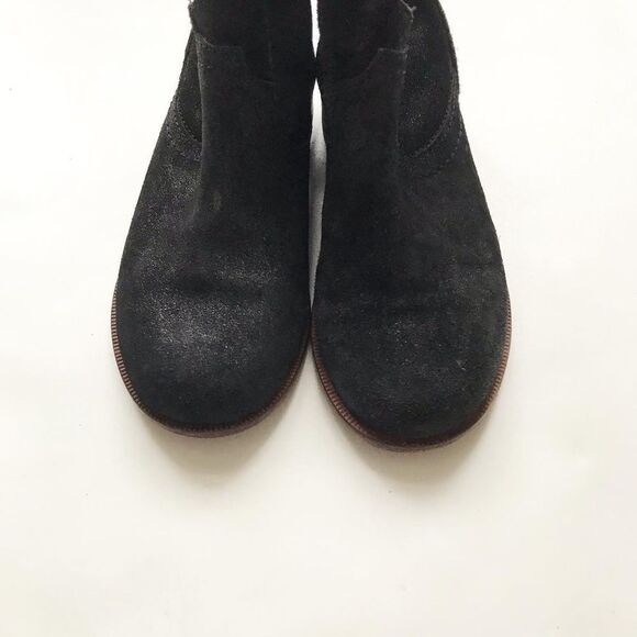 Zara black sparkly leather ankle boots EUC size 28(11) - Picture 4 of 6